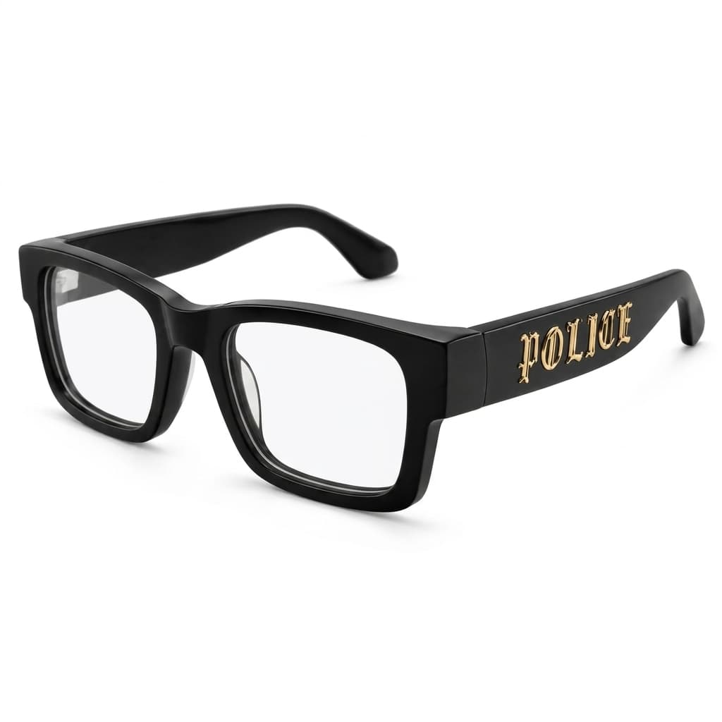 Police Heritage Bold Black Acetate